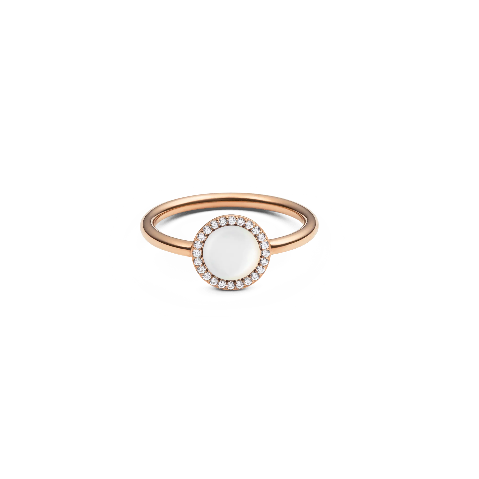 Audrey Ring Mother of Pearl Rose Gold