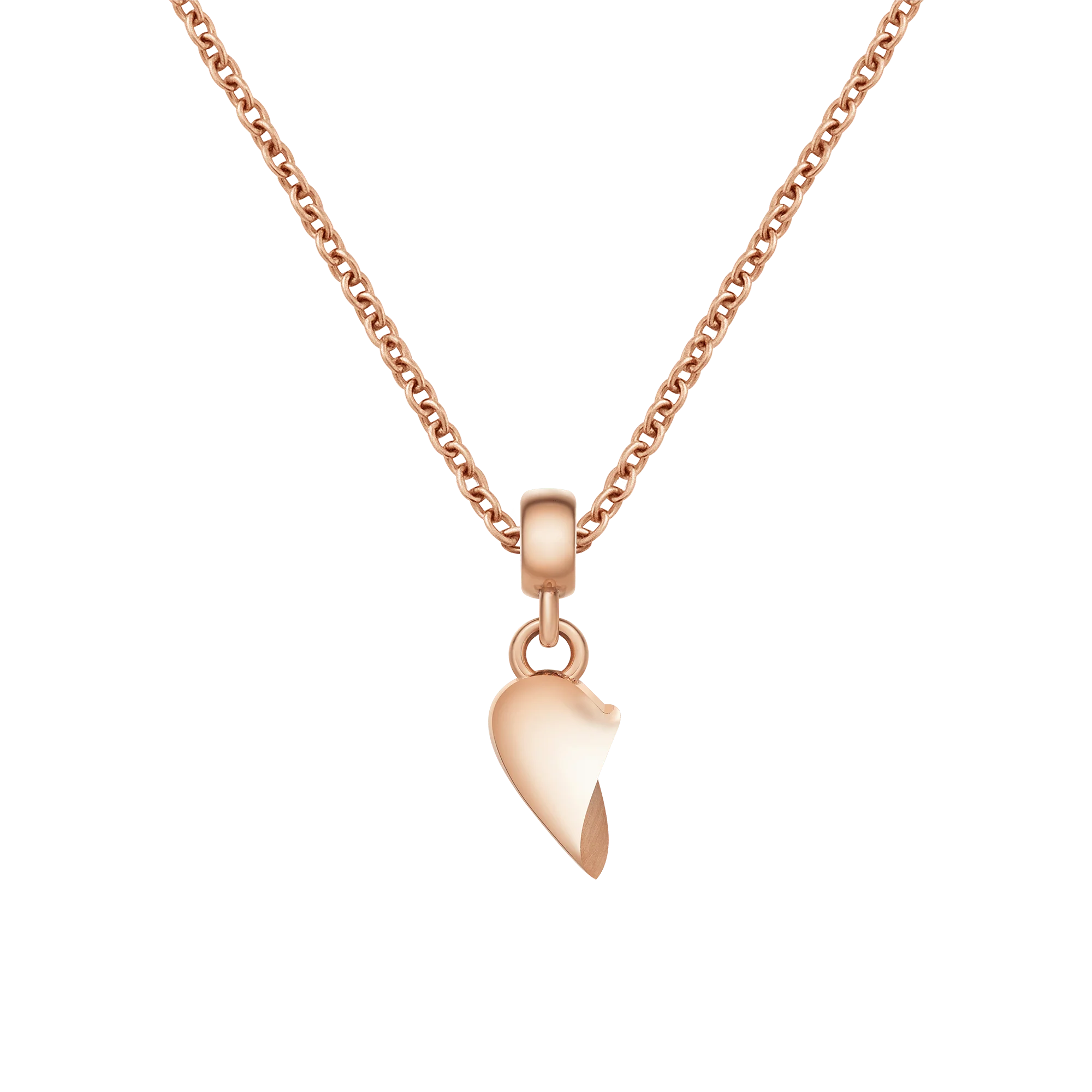 Broken Heart Charm Rose Gold - Image 2