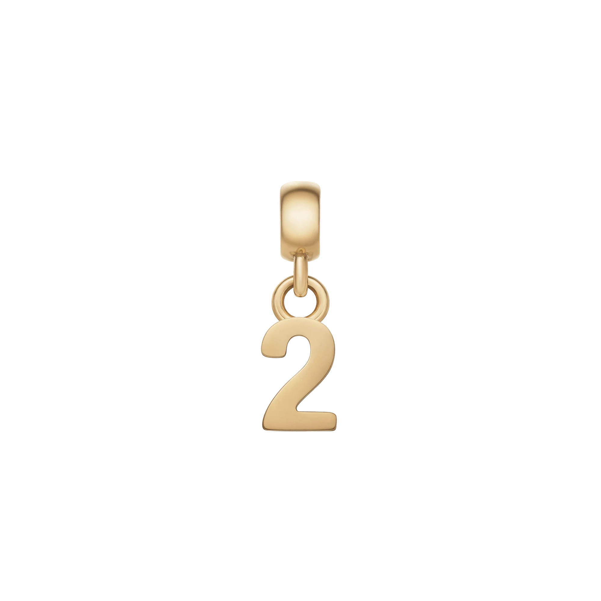 Number Charm Gold