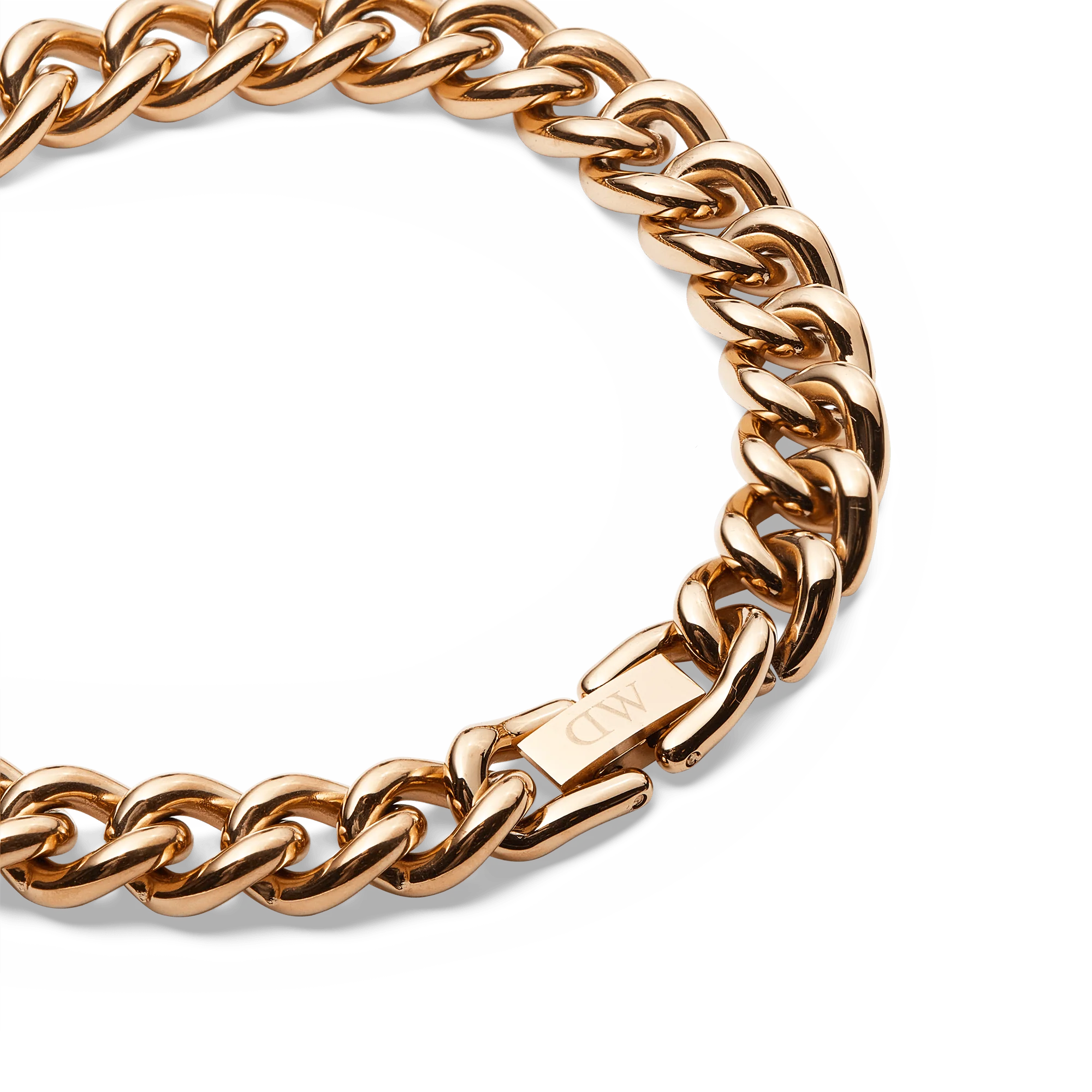 Chunky Chain Bracelet Rose Gold - Image 3