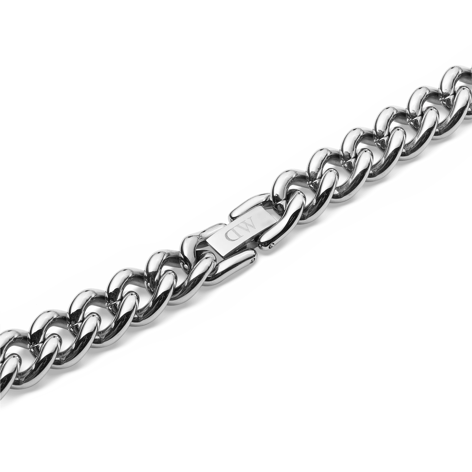 Chunky Chain Necklace Silver - Image 3