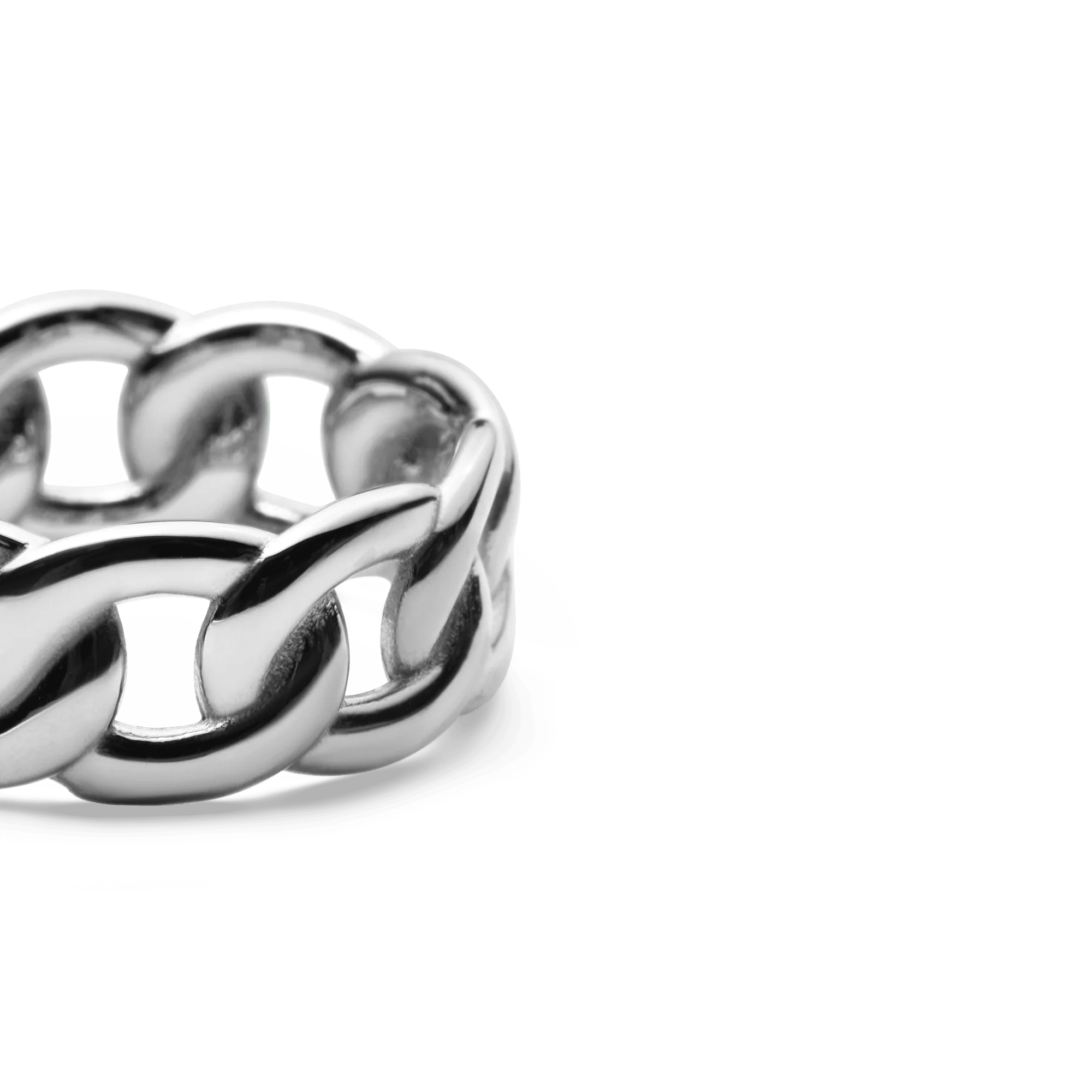 Chunky Chain Ring Silver - Image 2