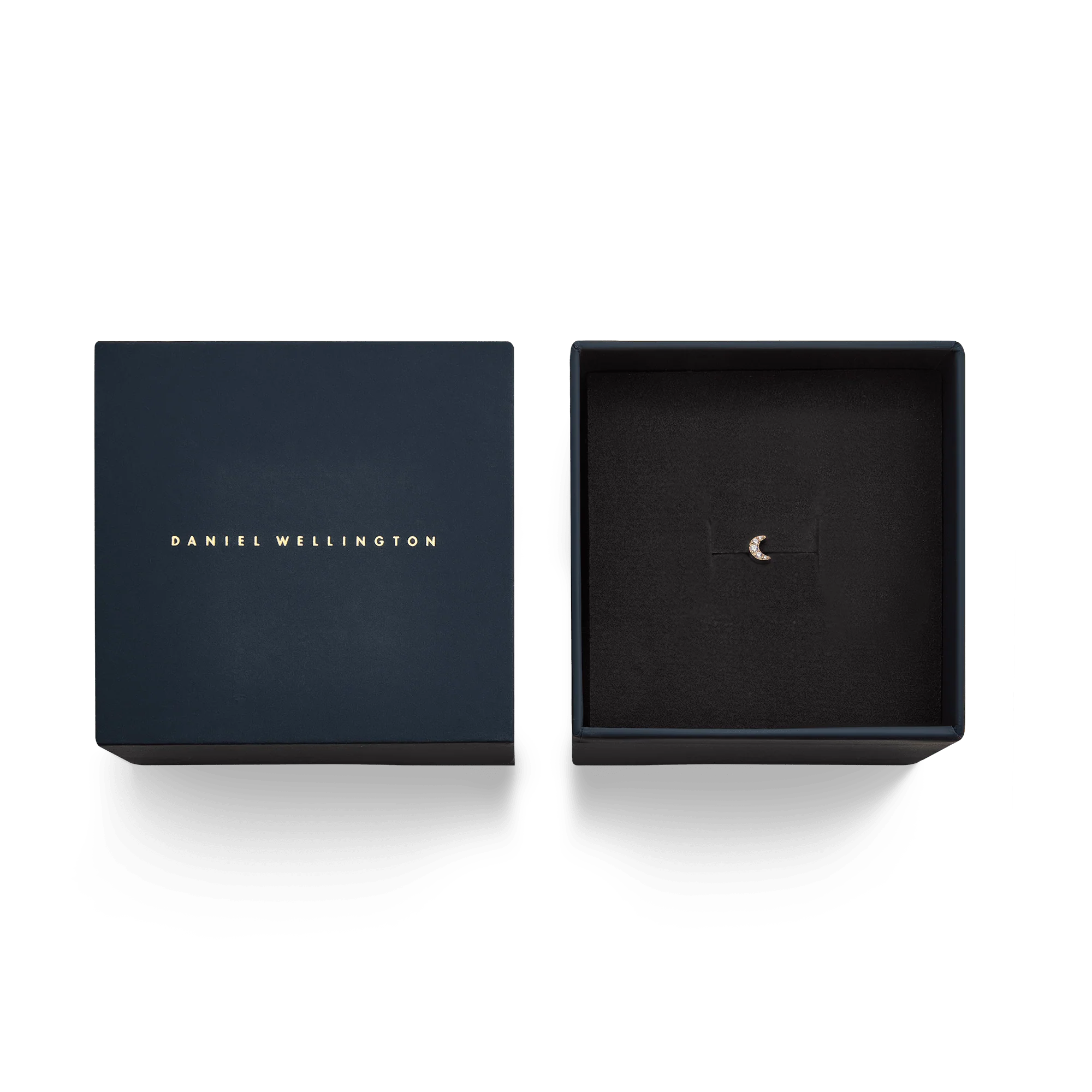 Crystal Moon Stud Rose Gold - Image 5