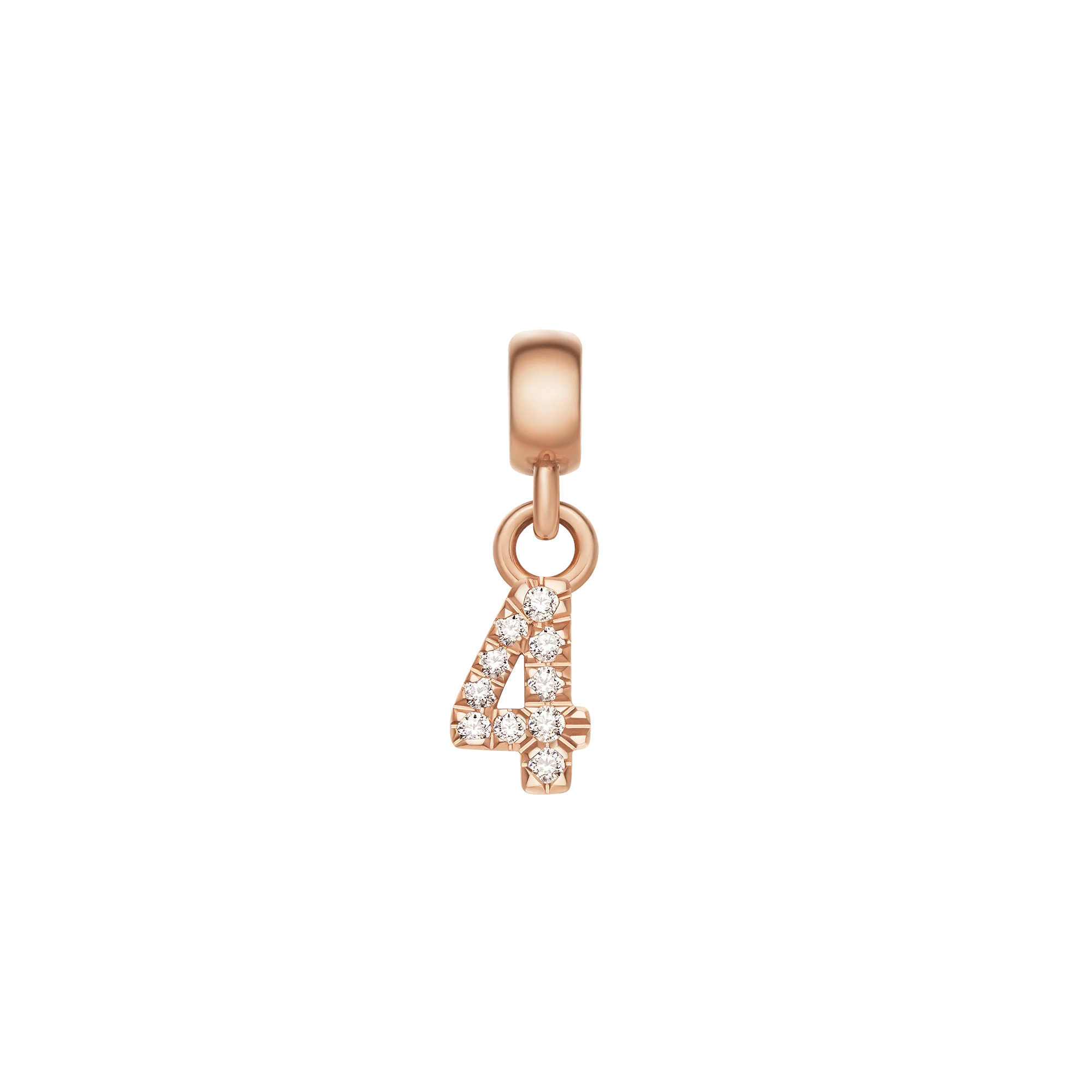 Crystal Number Charm Rose Gold - Image 7