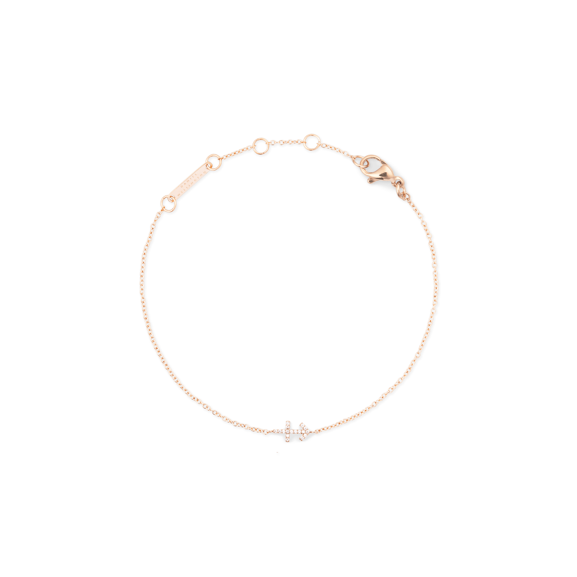 Crystal Zodiac Chain Bracelet Rose Gold - Image 6