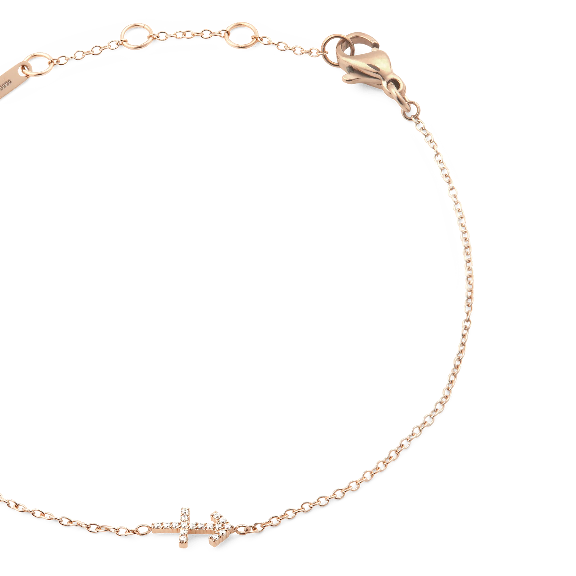 Crystal Zodiac Chain Bracelet Rose Gold - Image 8