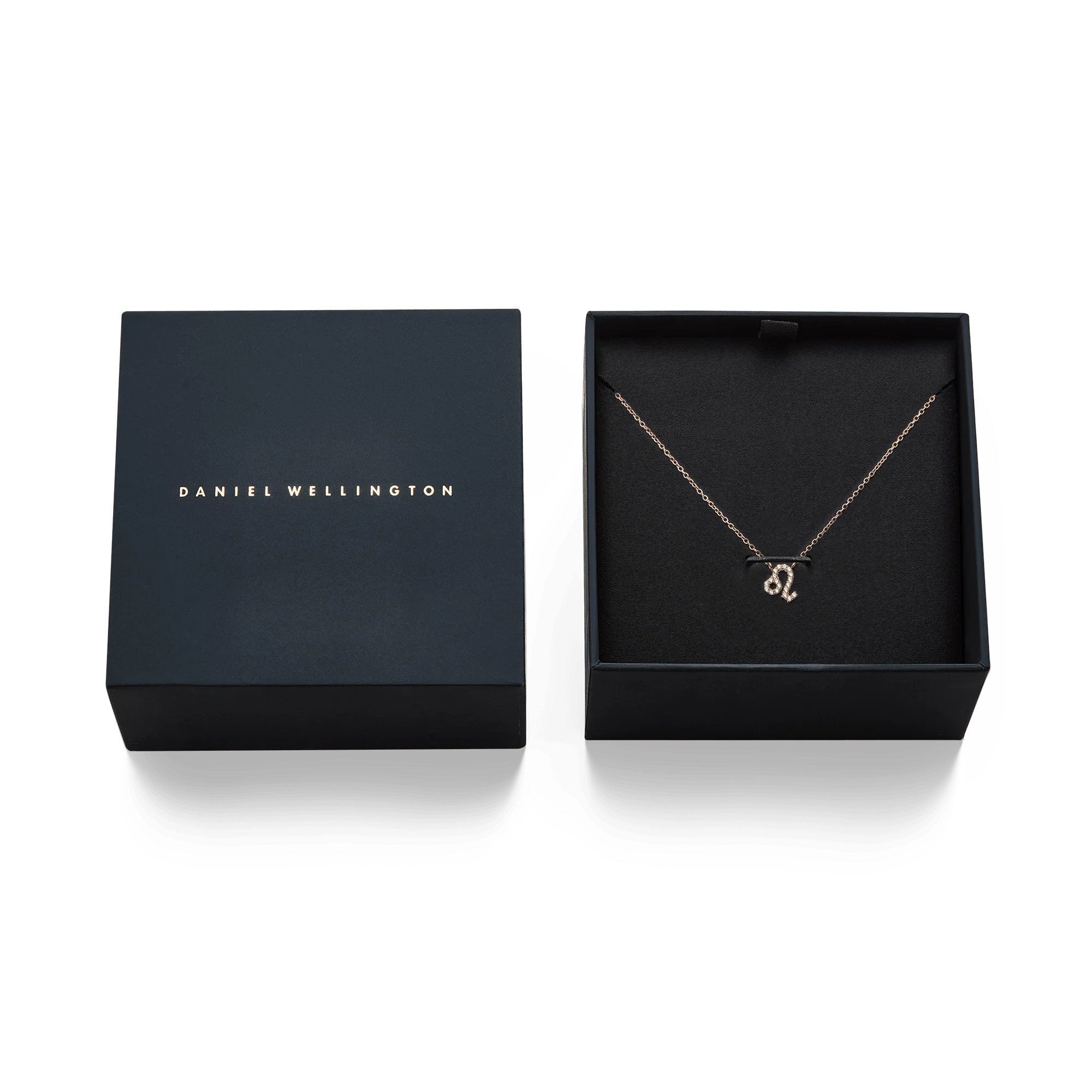 Crystal Zodiac Chain Necklace Rose Gold - Image 33