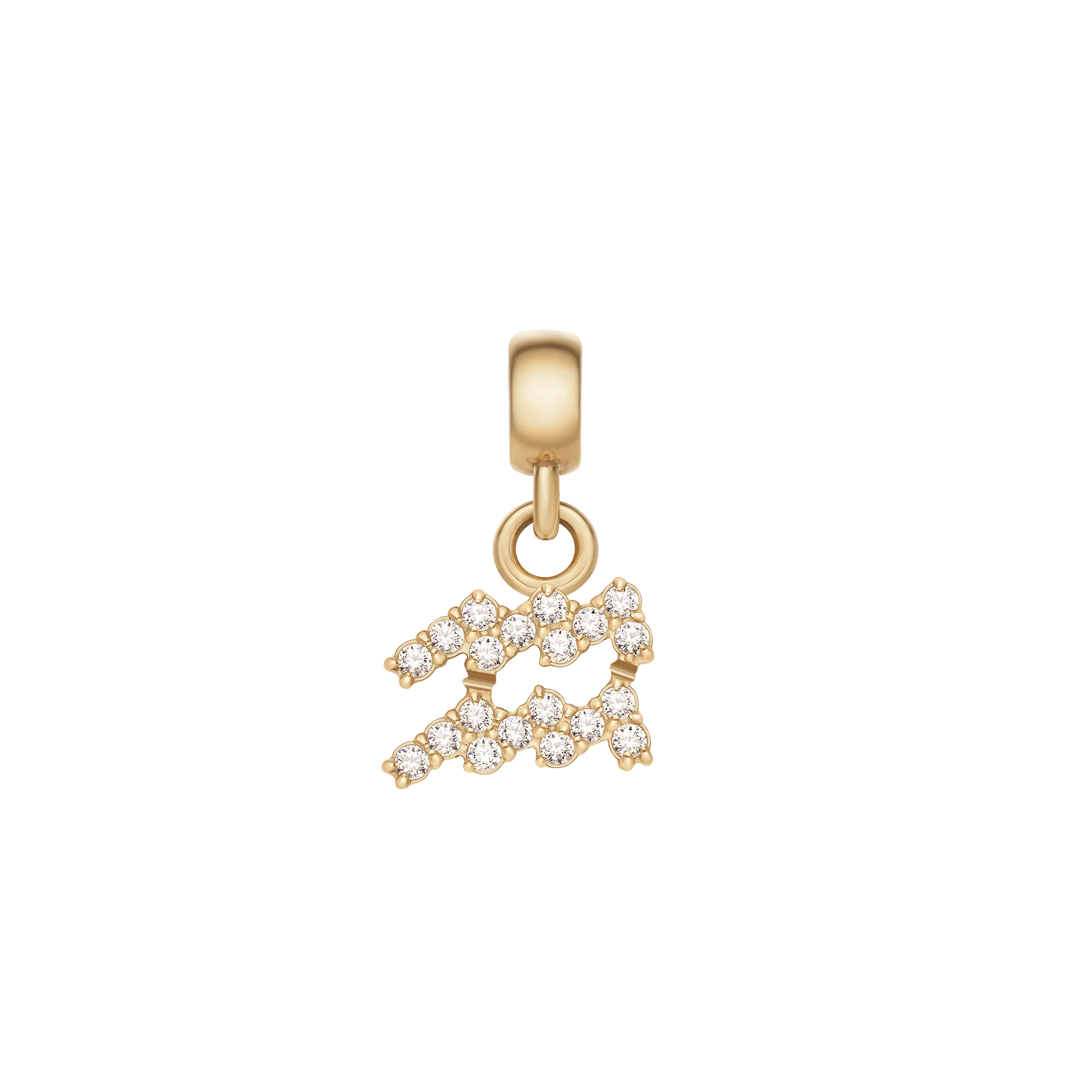 Crystal Zodiac Charm Gold - Image 3