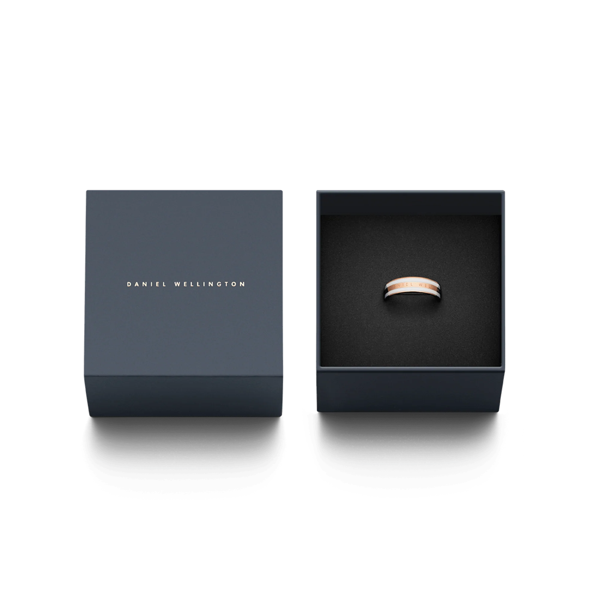 Emalie Ring Satin White Rose Gold - Image 5
