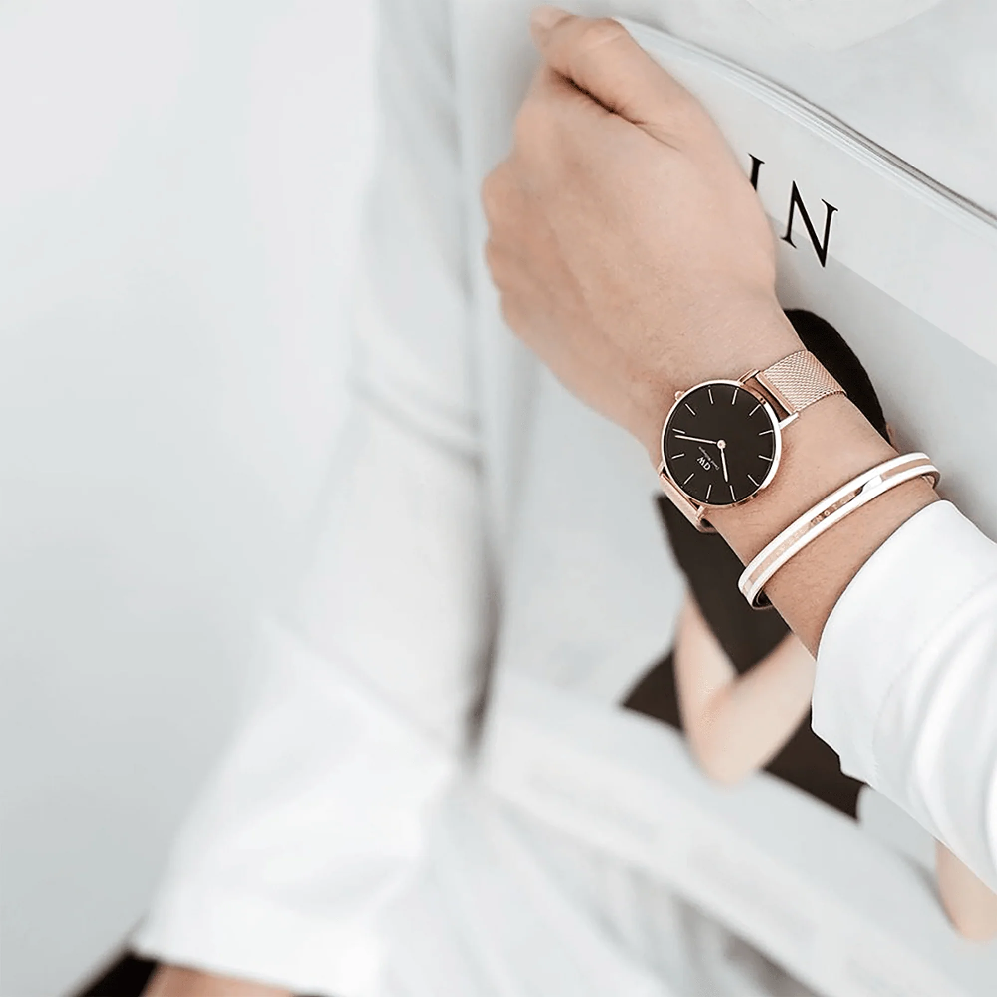 Emalie Slim Bracelet Rose Gold - Image 2