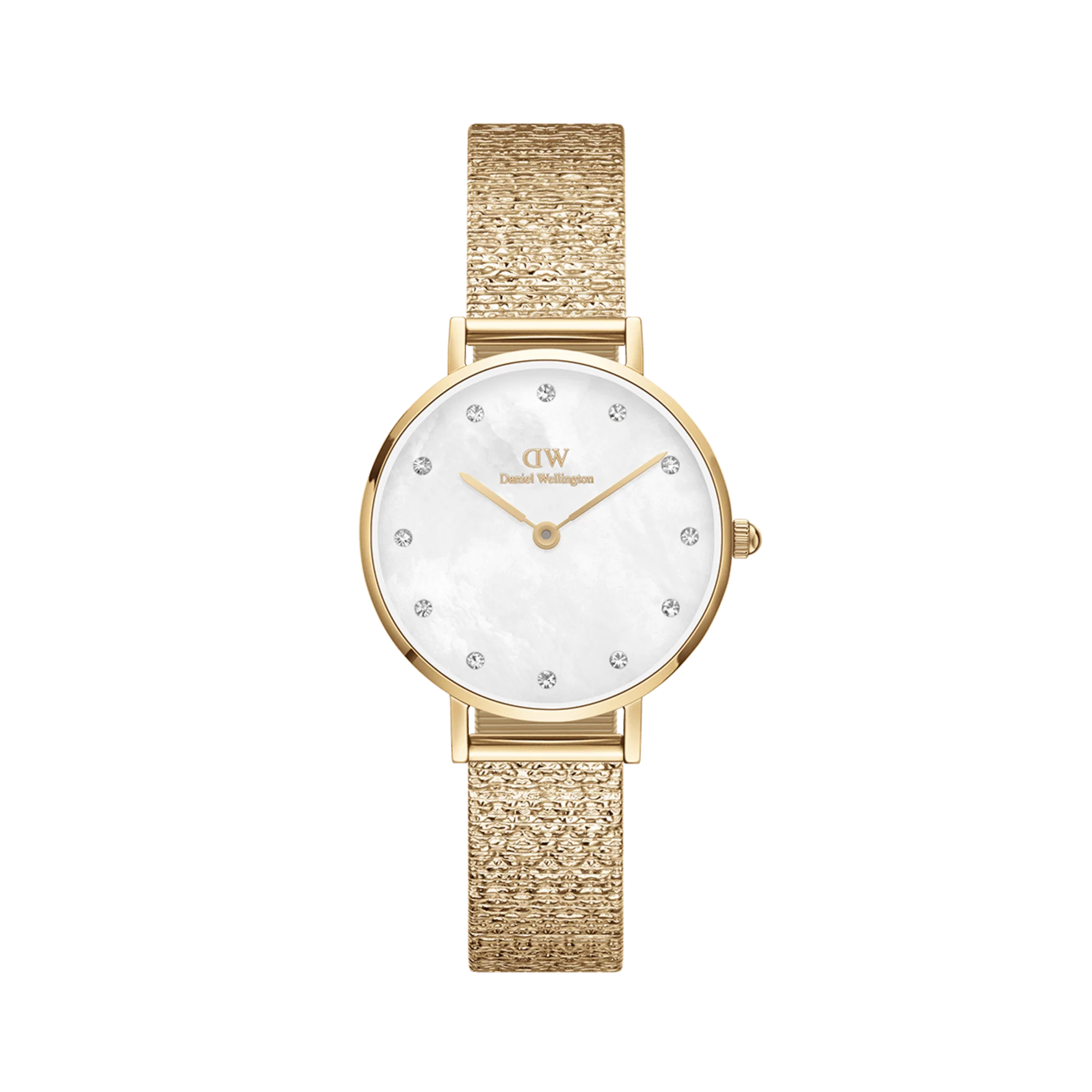 Petite Lumine Pressed Piano White MoP Gold